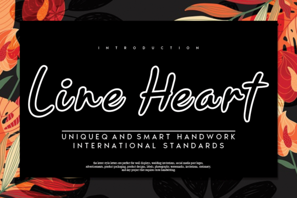 A Designer's Review of the Line Heart Display Font