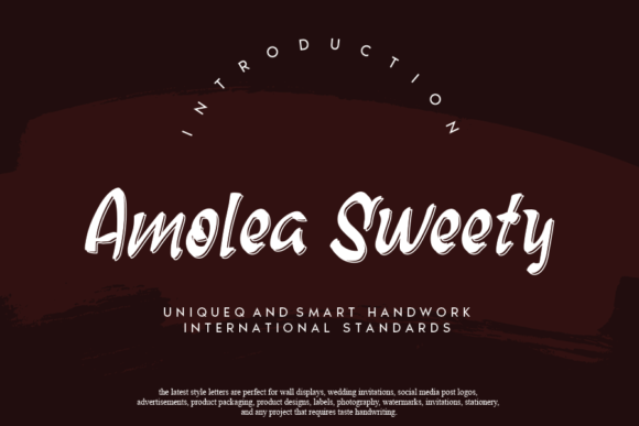 Amolea Sweety: A Font Designed for Real Branding Projects