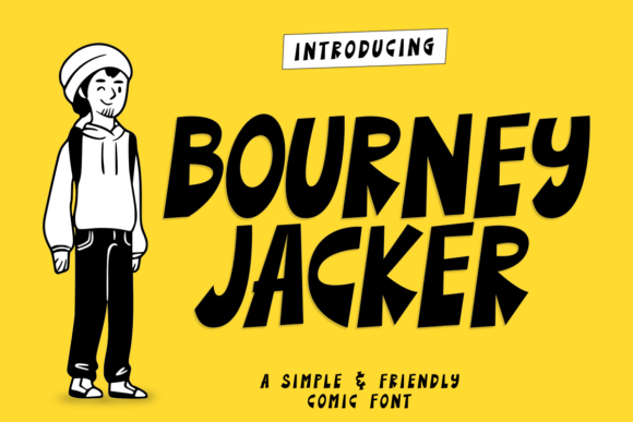Bourney Jacker: A Display Font Made for Modern Makers