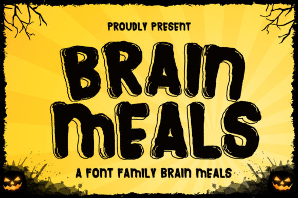 Brain Meals: An Authentic Display Font for Campaigns