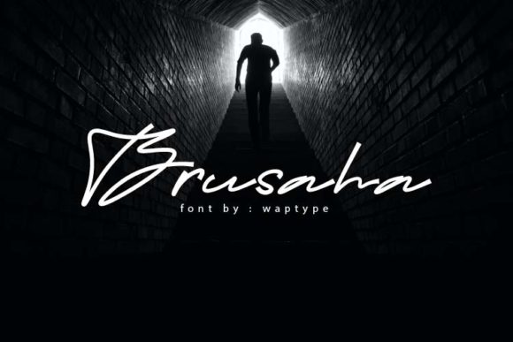 Brusaha: A Display Font for Crafters Who Value Charm and Clarity