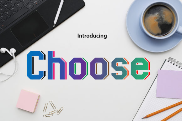 Choose: The Futuristic Display Font for Distinctive Brand Content