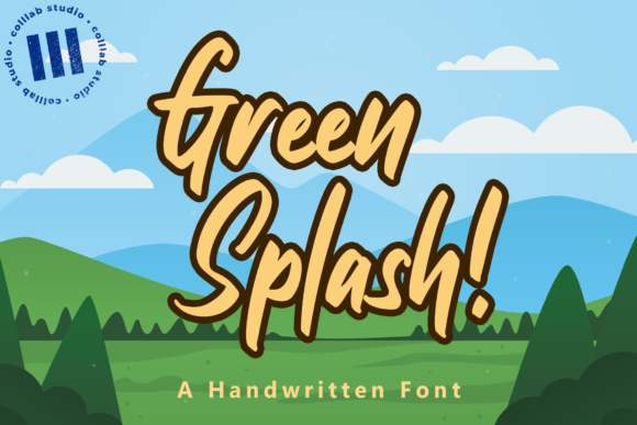 Green Splash Font: A Handwritten Style for Authentic Branding
