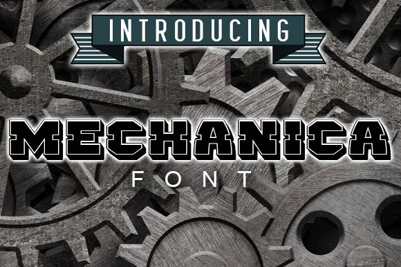Mechanica: A Bold Craft Font for Maker Magic