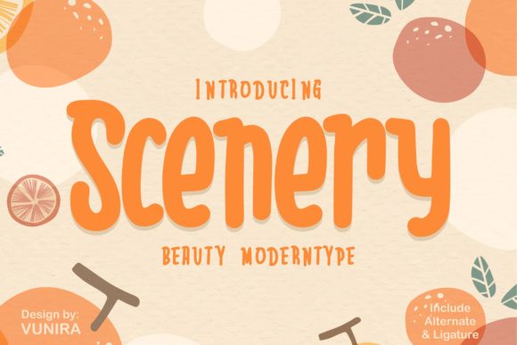Scenery: A Font That Builds a Brand World