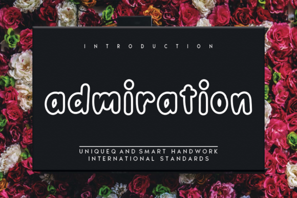 The Admiration Typeface for Timeless Branding Projects
