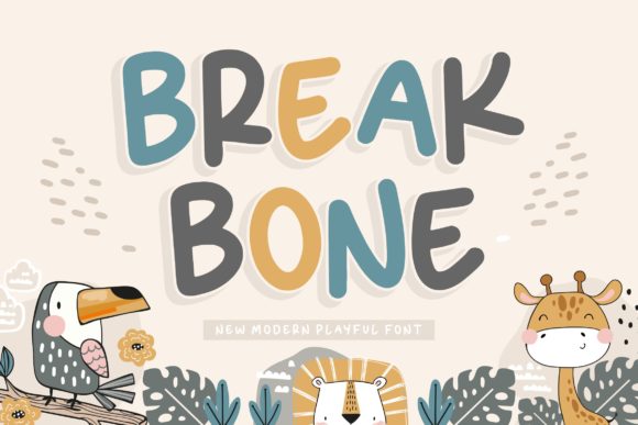 The Creative Charm of the Break Bone Font for Makers
