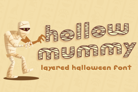 The Hollow Mummy Font for Distinctive Digital Design