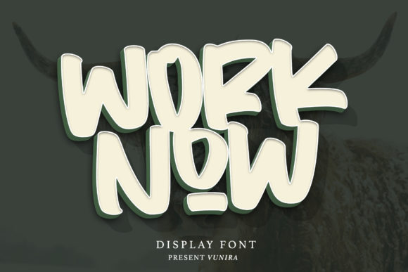 Worknow: A Bold Display Font for Your Digital Canvas